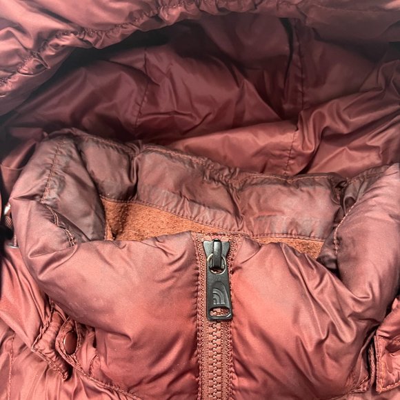 The North Face Jacket Womens Small Red Parka Puffer 550 Goose Down Hooded - Picture 2 of 15
